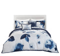 Blue Queen 9-Piece Floral Comforter Set T963934