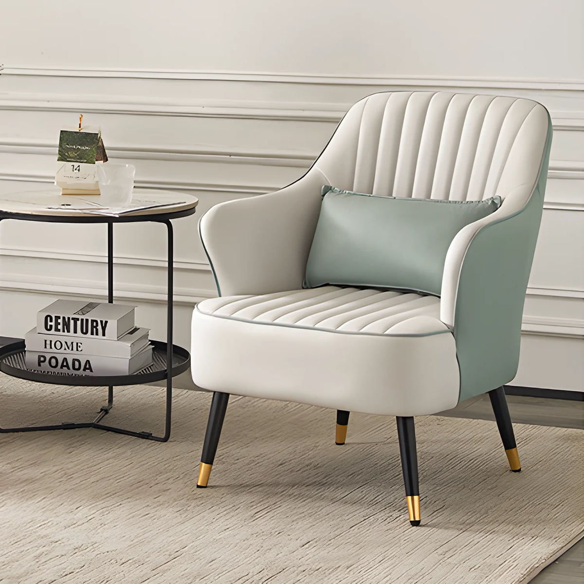 Cadet Blue Upholstered Accent Chair Z5375