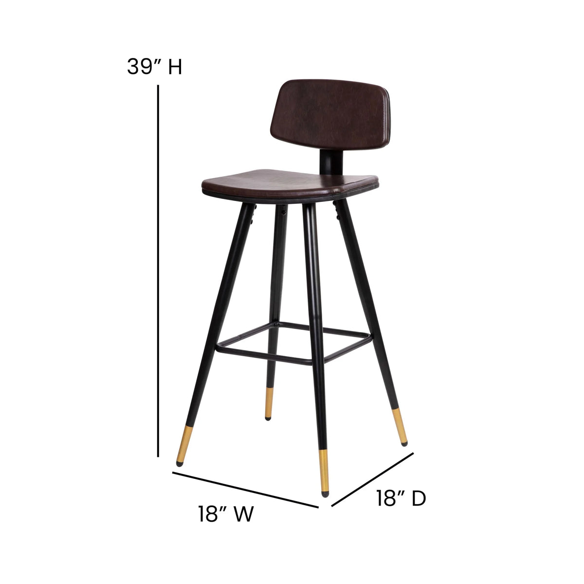 Adjustable Low Back Barstool L56521