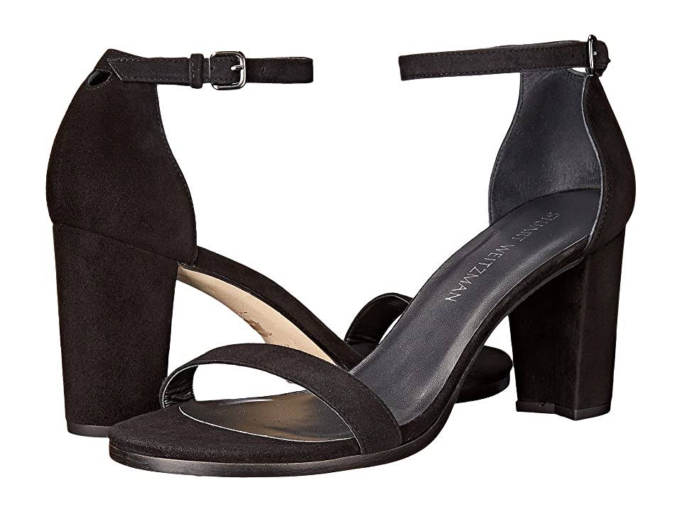 Black Suede 7 Wide Sandals D59480