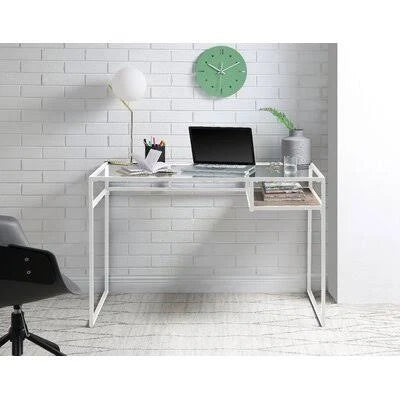 White Glass Desk P184