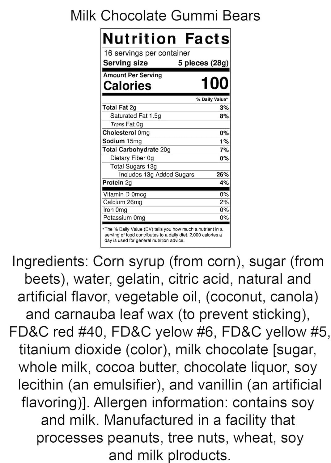 Chocolate Covered Gummi Bears 12 Oz. Tub 2 Count X1076