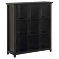 Black 9 Cube Bookcase W9573