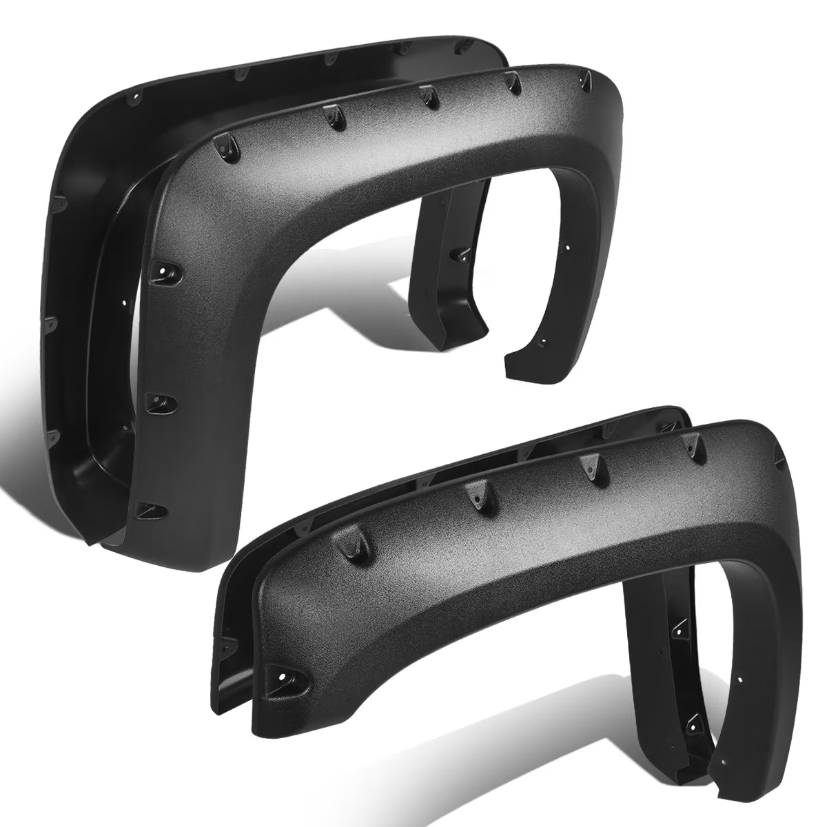 Pocket-Rivet Fender Wheel Flares for Chevy Silverado Fleetside Long Bed O8101