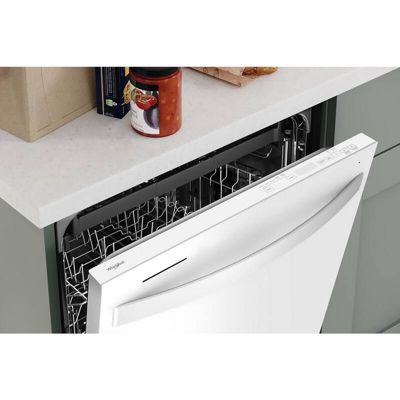 White Built-In Dishwasher with Third Level Rack L2895