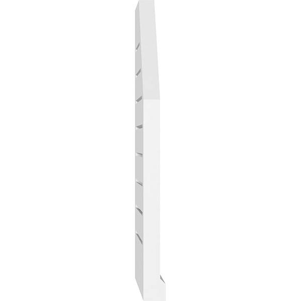 Octagonal Surface Mount PVC Gable Vent with Brickmould H52392