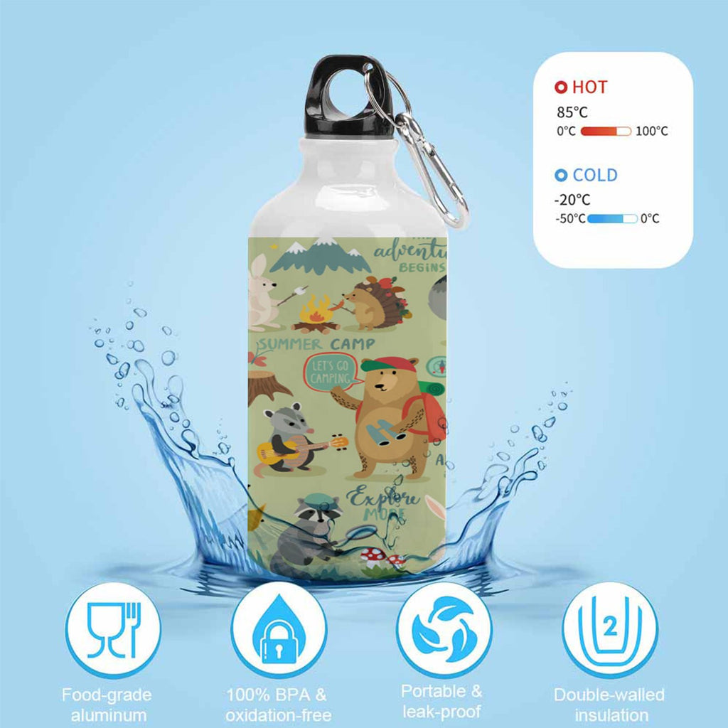 400ml Sport Aluminum Water Bottle with Twist Cap F311