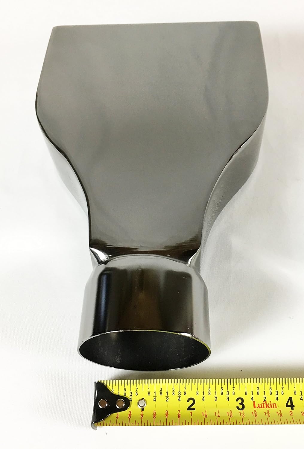 2.50" Inlet 2.25" Outlet Stainless Black Chrome Exhaust Tip Pack of 2 E222