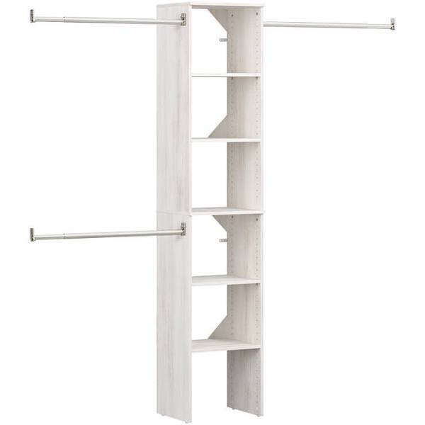 Bleached Walnut Wood Closet System J939