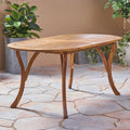 70" Oval Wooden Patio Dining Table X56903