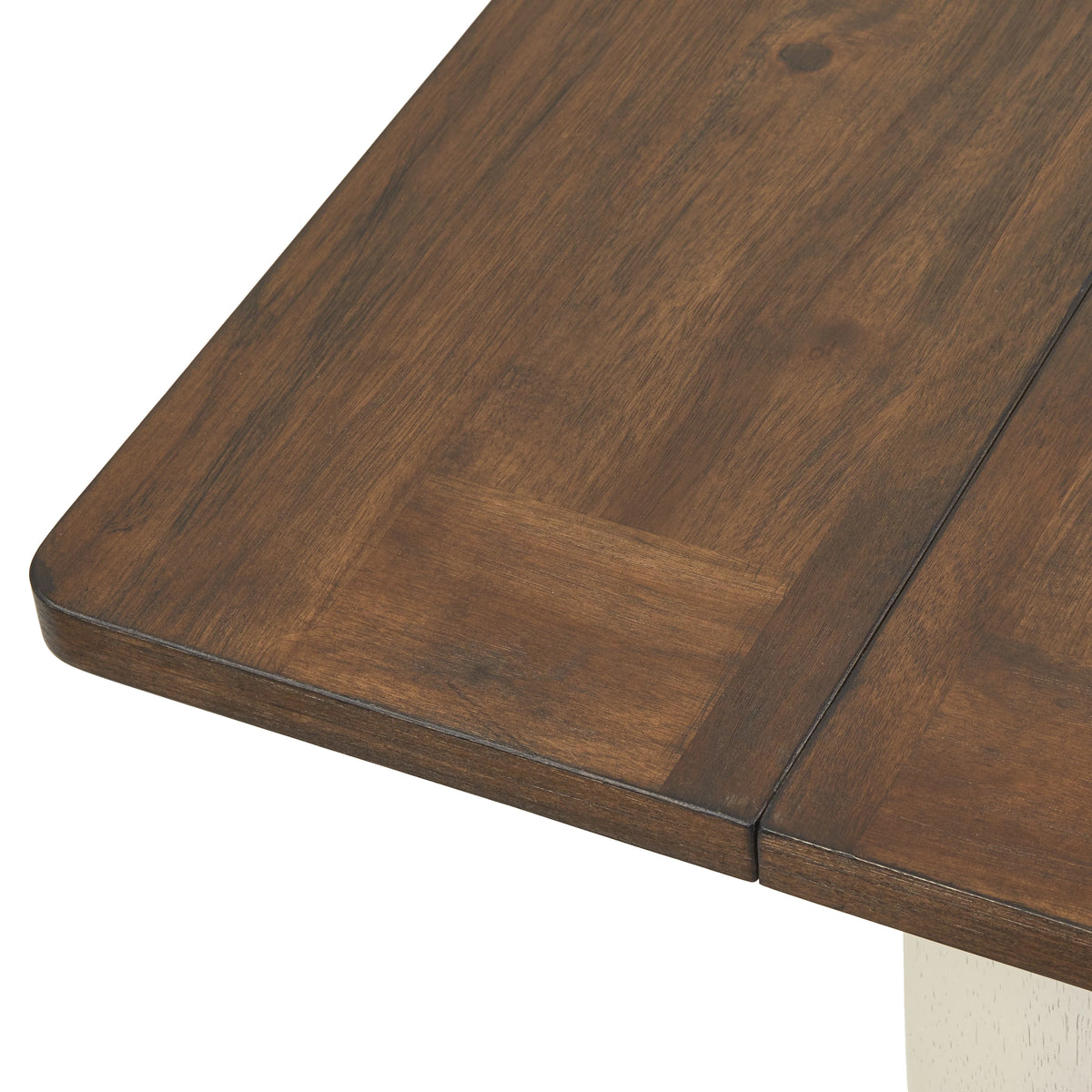 50 x 36 x 30 Walnut Antique White Square Dining Table G705