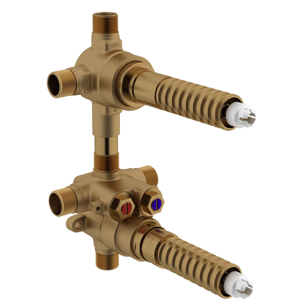 Thermostatic Rough Valve with Integrated Two Outlet Diverter K49786