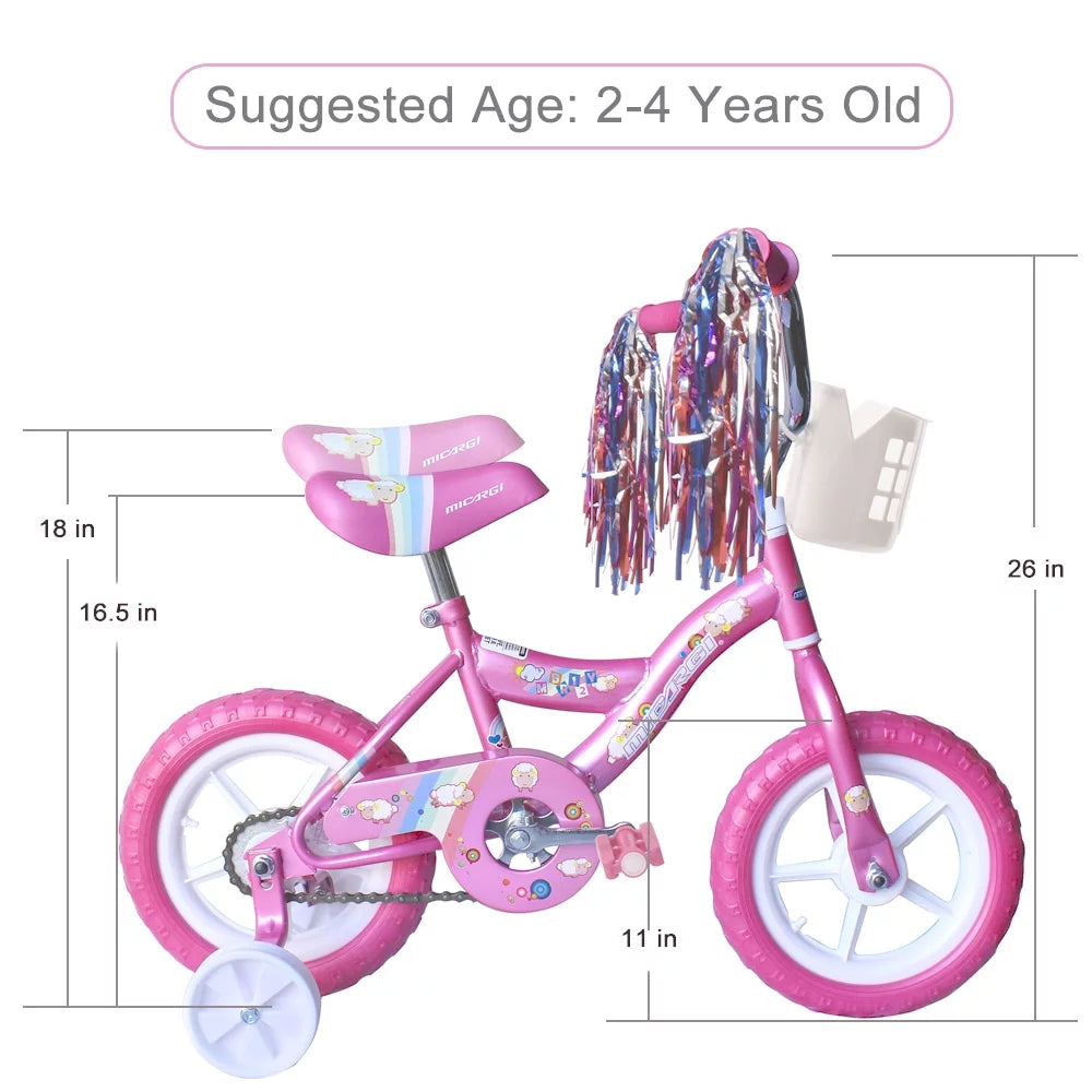 12 Kid's Beginner Bicycle Foam Tire Red T17767