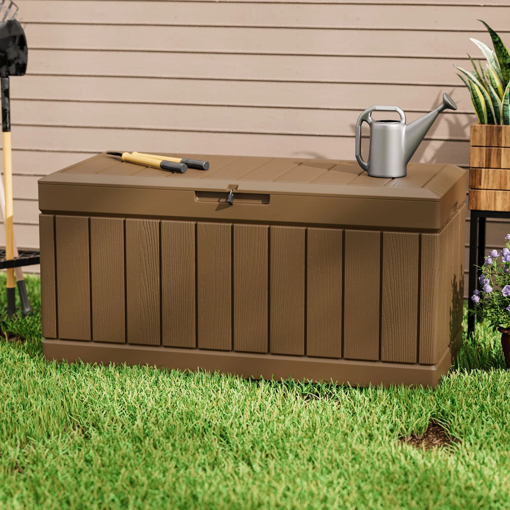 82 Gallon Resin Lockable Deck Box D268
