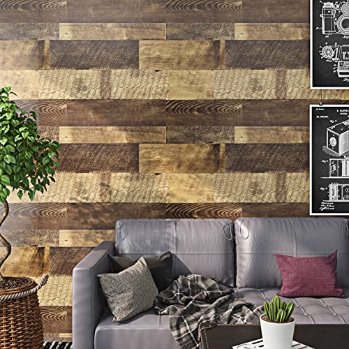 24x394 Wood Floor Contact Paper Peel and Stick Vinyl Flooring Roll F18004