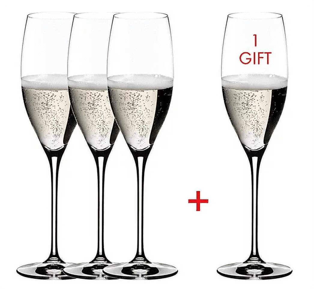 Set of 4 Large White Wine Glasses S453856