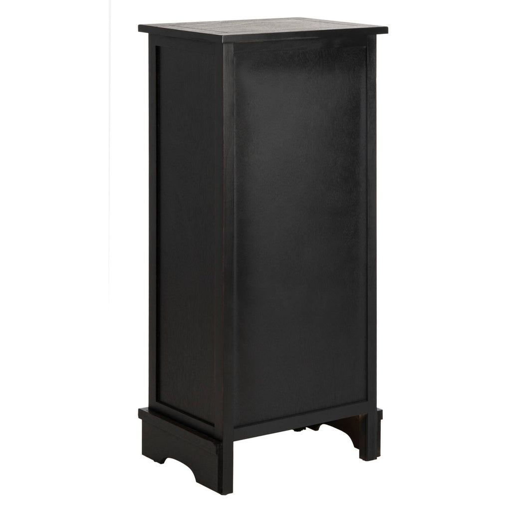 Distressed Black Cabinet R776