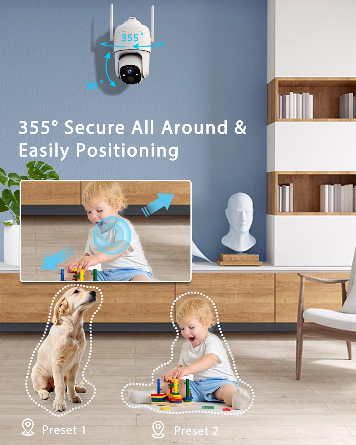 Battery Powered Wireless Outdoor Security Camera K56185