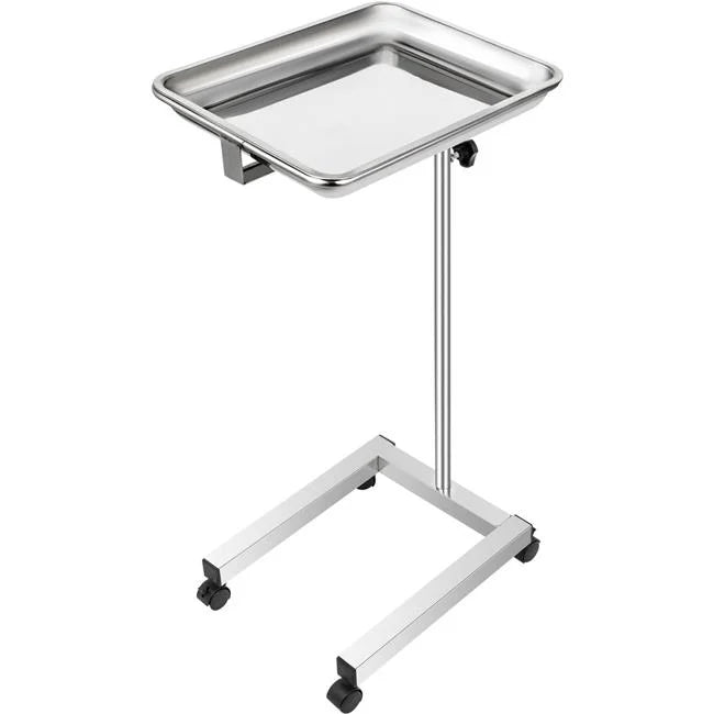 18 x 14 in. Stainless Steel Adjustable Height 32-51 in. Lab Cart M14680