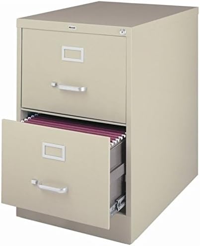 25 Deep 2 Drawer Legal Size File Cabinet in Putty W4184