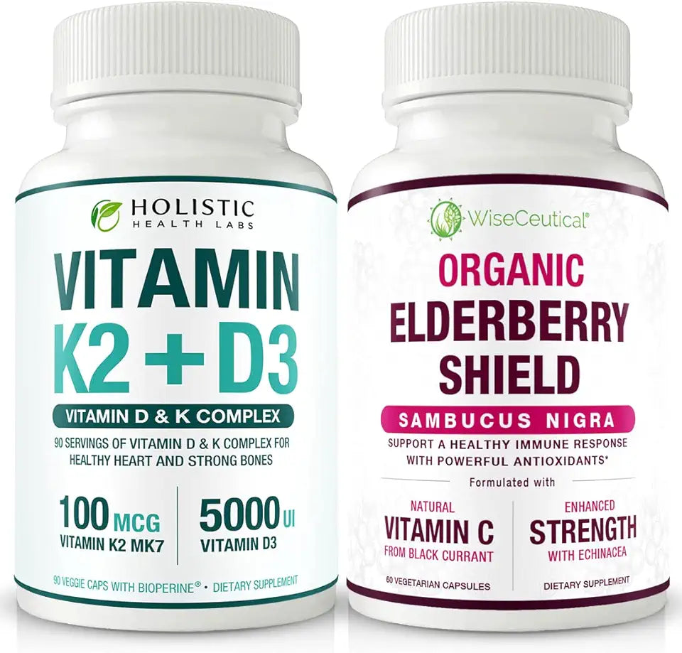 Vitamin K2 + D3 & Organic Elderberry with Black Currant and Echinacea V792073