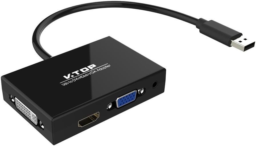 USB 3.0 to HDMI-DVI-VGA Video Graphics Card Adapter V800955