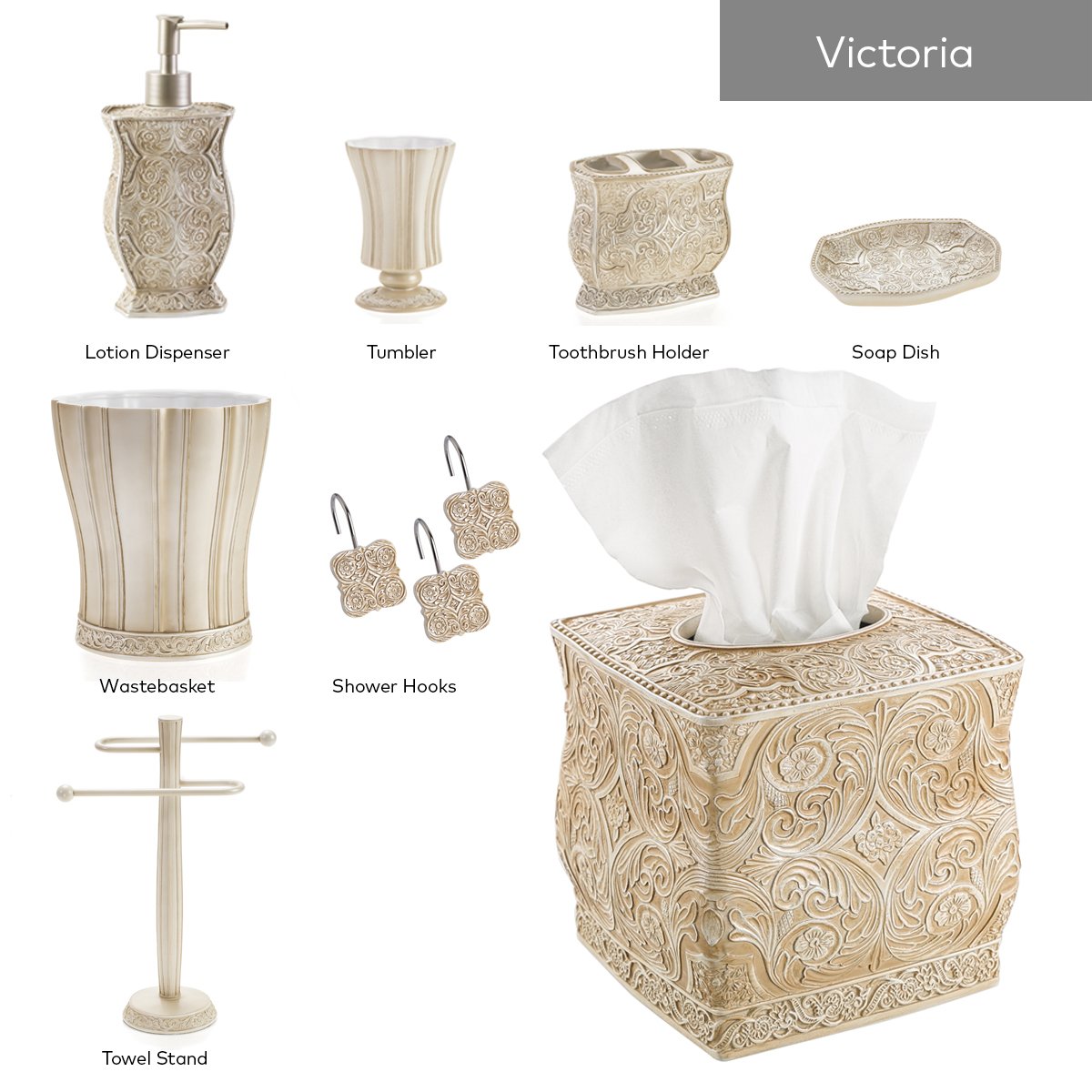 Bathroom Trash Can Resin Wastebasket L998