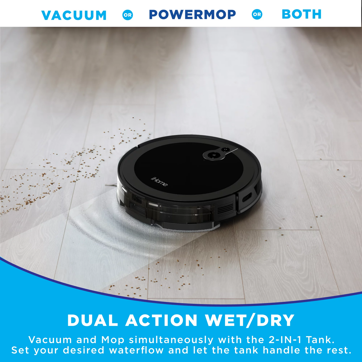 2-in-1 LIDAR Robot Vacuum and Vibrating Mop N466