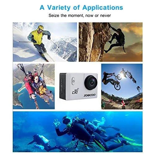 4K Waterproof Action Camera with 2 Batteries G248
