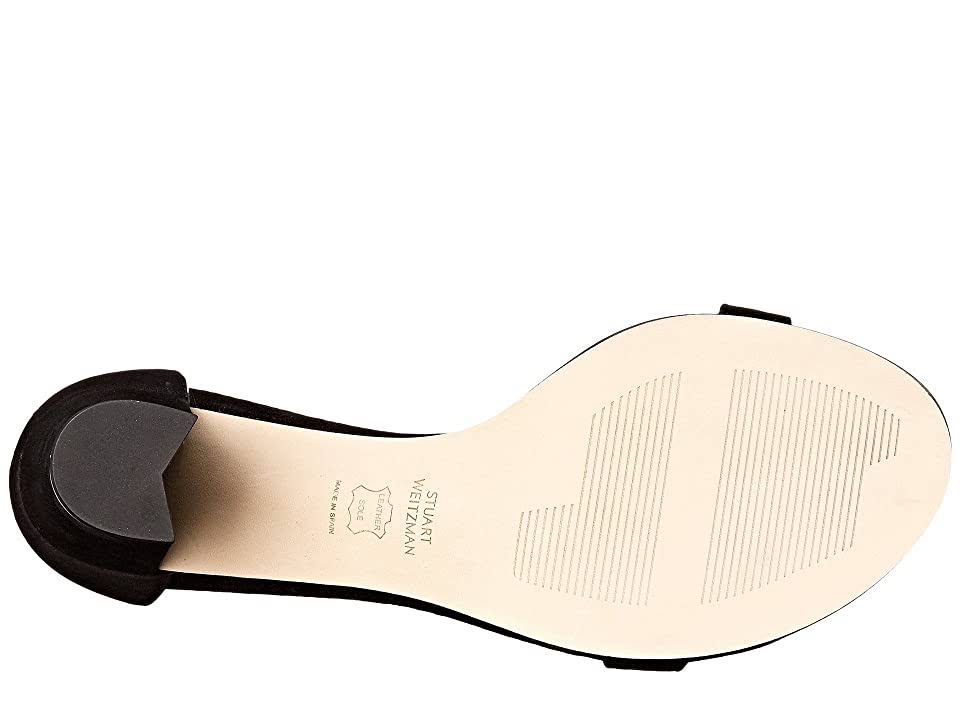 Black Suede 7 Wide Sandals D59480