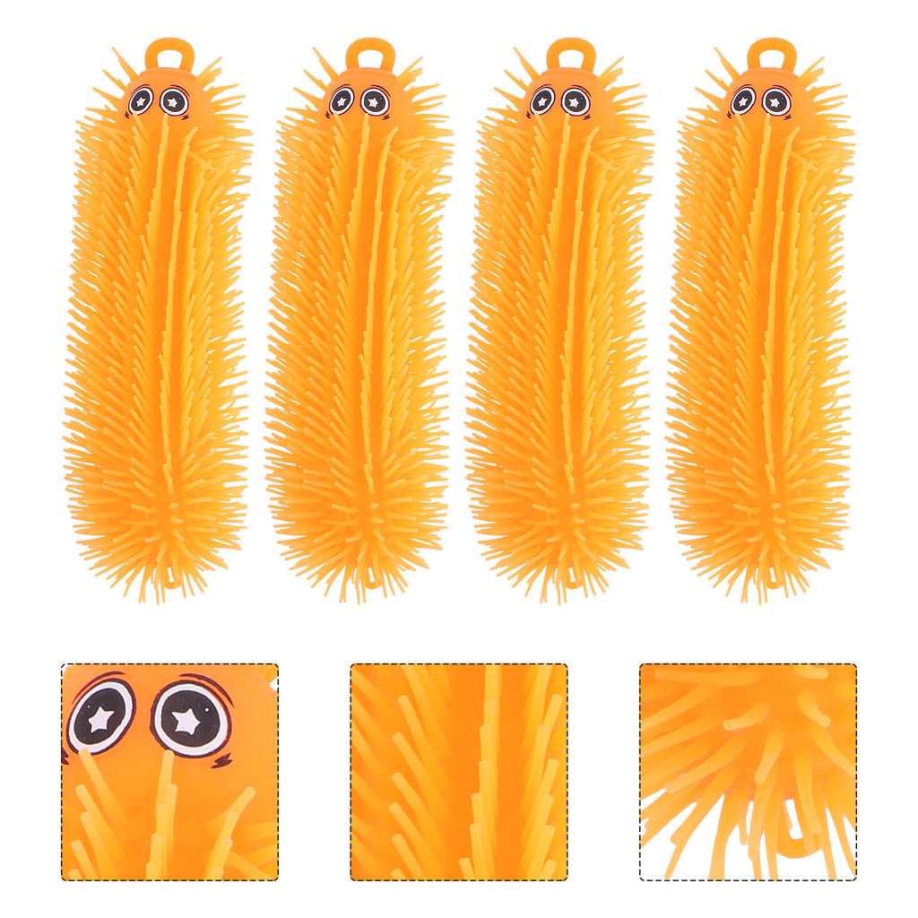 Toys Puffer Ball Caterpillar Sensory Flashing Inflatable Rubber K2604