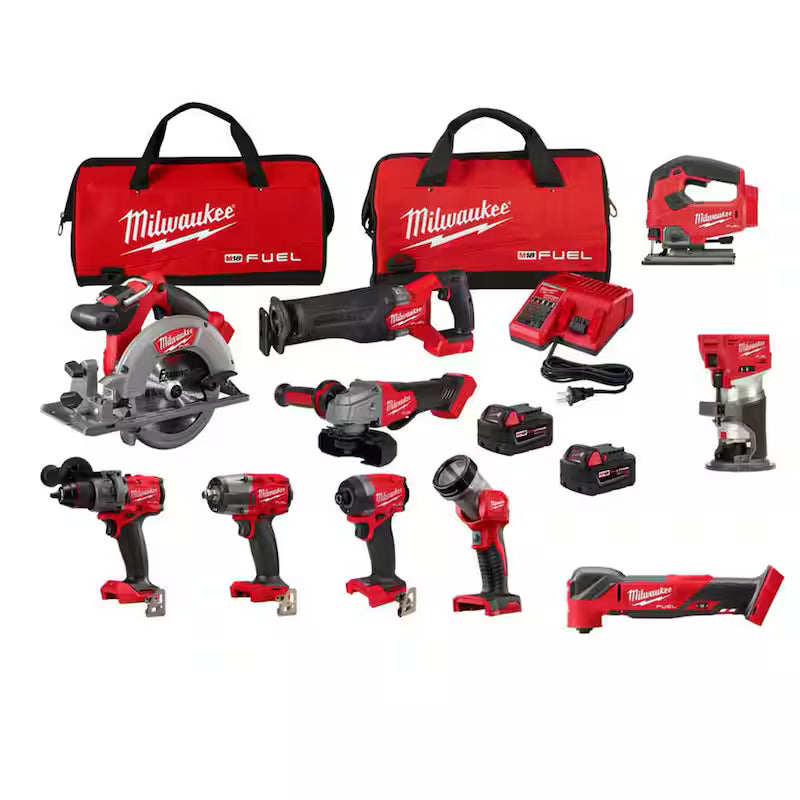 18V Lithium-Ion Brushless Cordless Combo Kit with 5.0Ah Batteries and Charger C47336