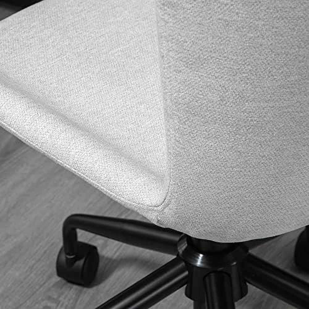 Light Gray Swivel Task Chair with Adjustable Height R7213