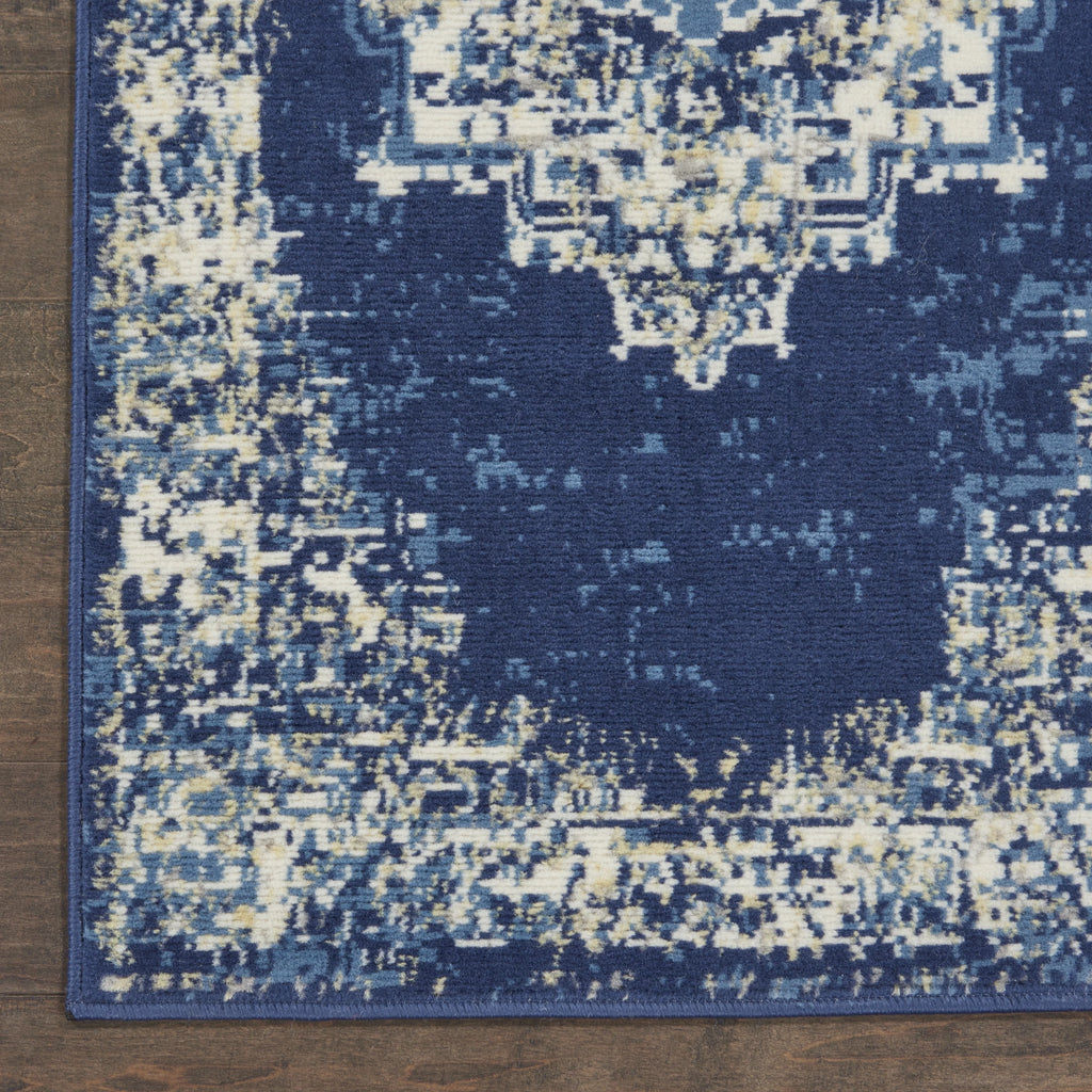 Navy Blue 7'10" x 9'10" Area Rug L142586