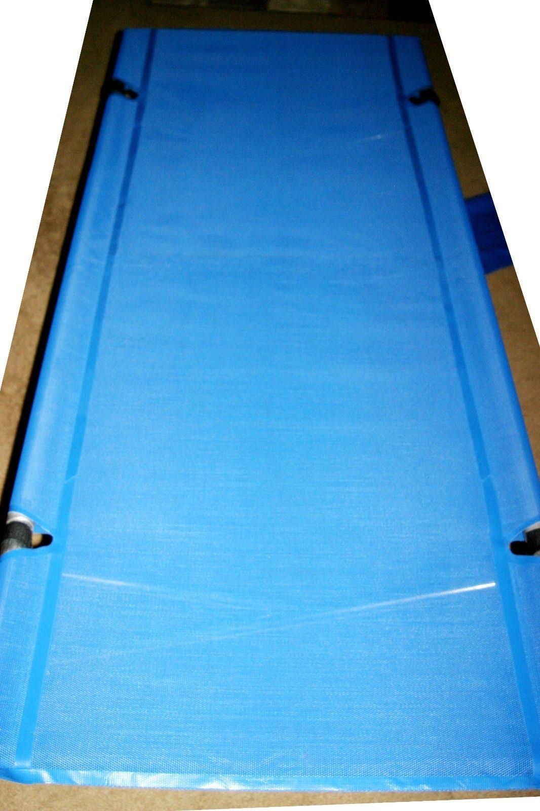 Royal Blue Folding Camp Cot U86012