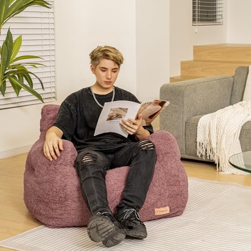 Black Bean Bag Chair with Memory Foam M40478