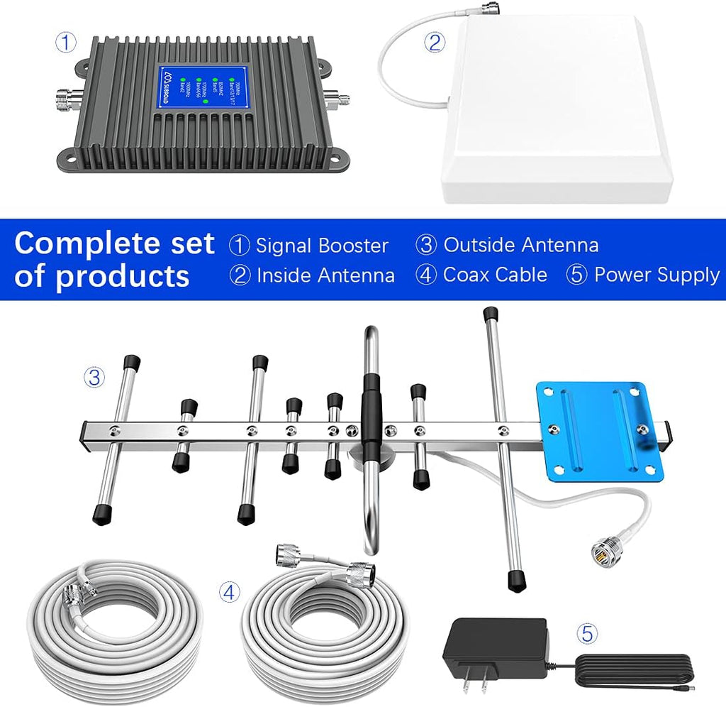 Cell Phone Signal Booster Gray W702