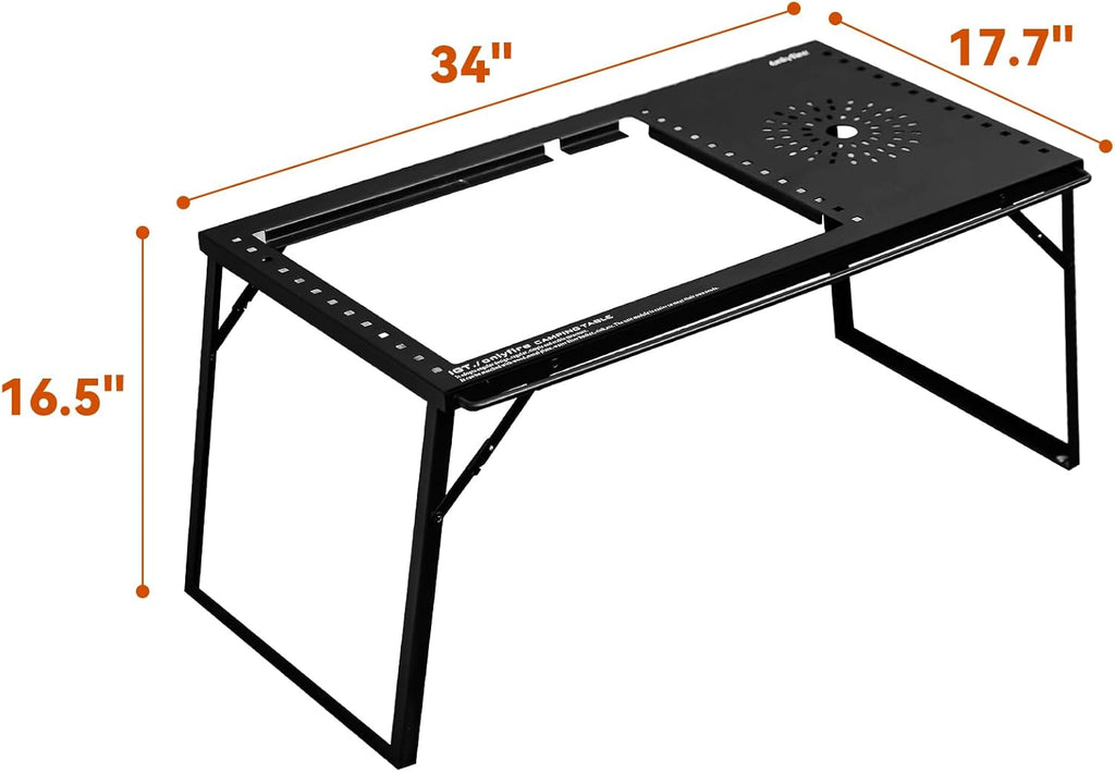 IGT Camping Table Kit with Gas Stove and Carrying Case A938301