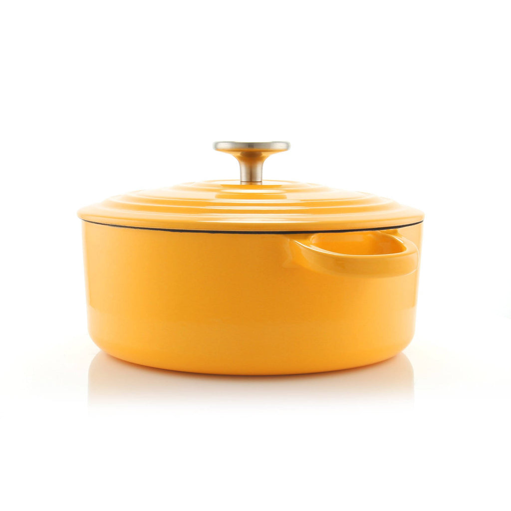 3 qt Round Cast Iron Dutch Oven Cobalt Blue K685095