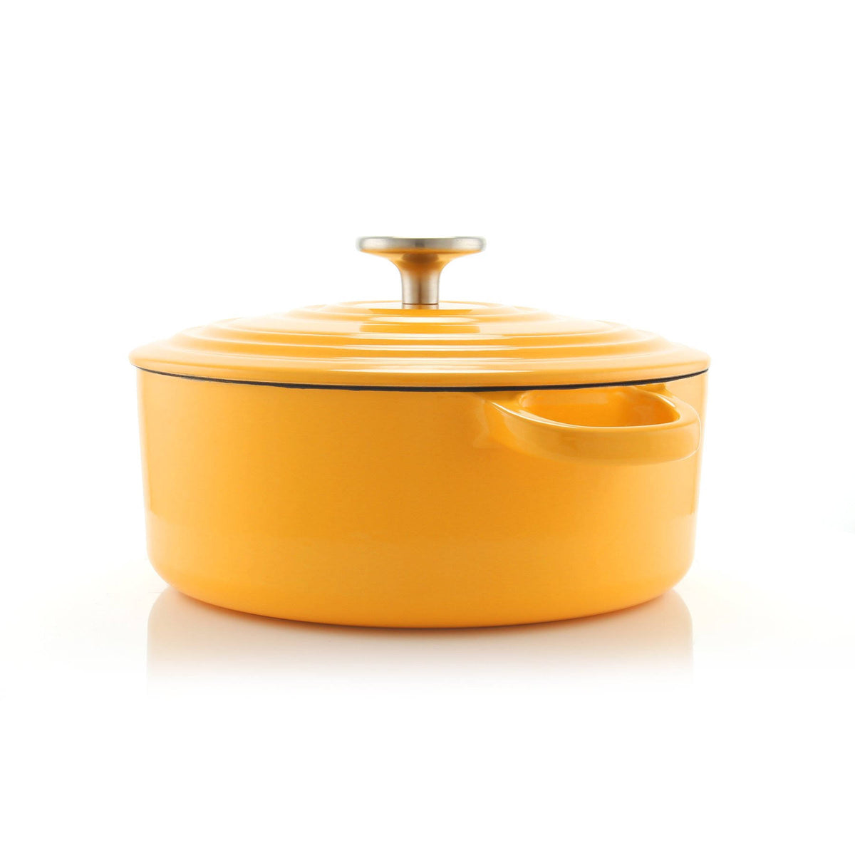3 qt Round Cast Iron Dutch Oven Cobalt Blue K685095