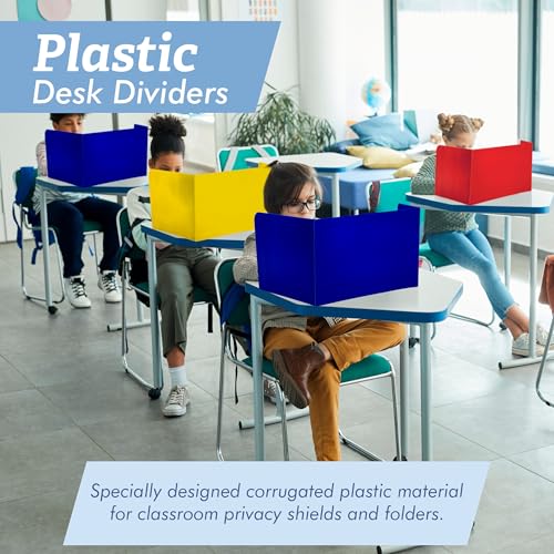Plastic Desk Dividers 4 Pack (Black & White) P99410