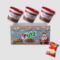Chocolate Flavored Covered Holiday Pretzels (3, 15oz barrels) - Sweet and Salty Kettle Popcorn (1, 5.5oz) - 4 Items Total S5350