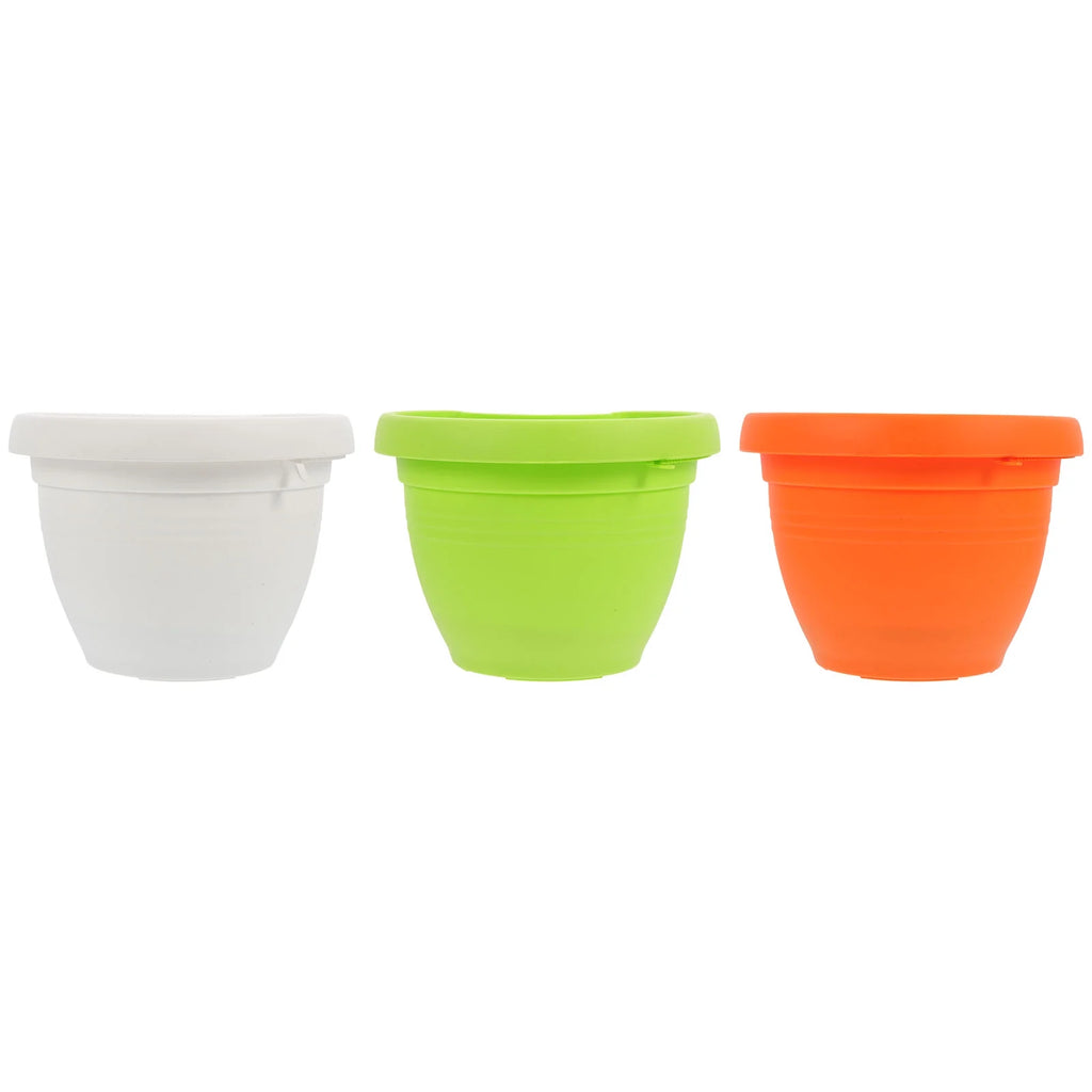 3 Pcs Drain Pipe Pot Flower Pots Hanging Basket O4815
