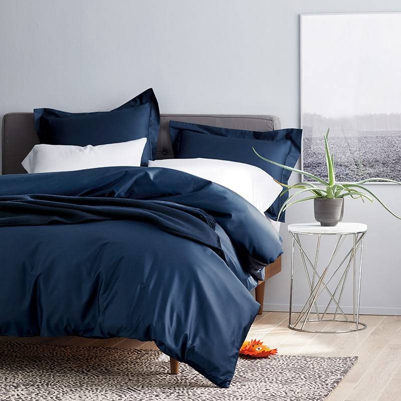Green Supima Cotton Sateen Queen Duvet Cover W83505