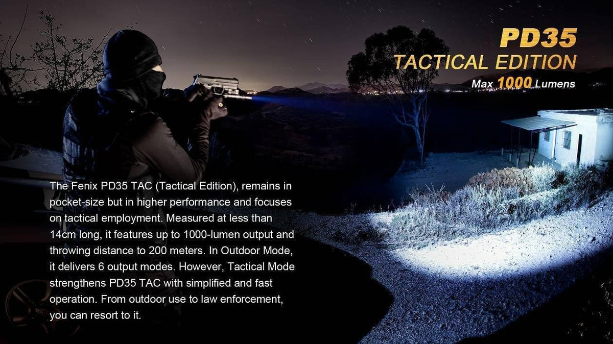 Tactical Flashlight with Pressure Switch and Two CR123A Lithium Batteries D726474