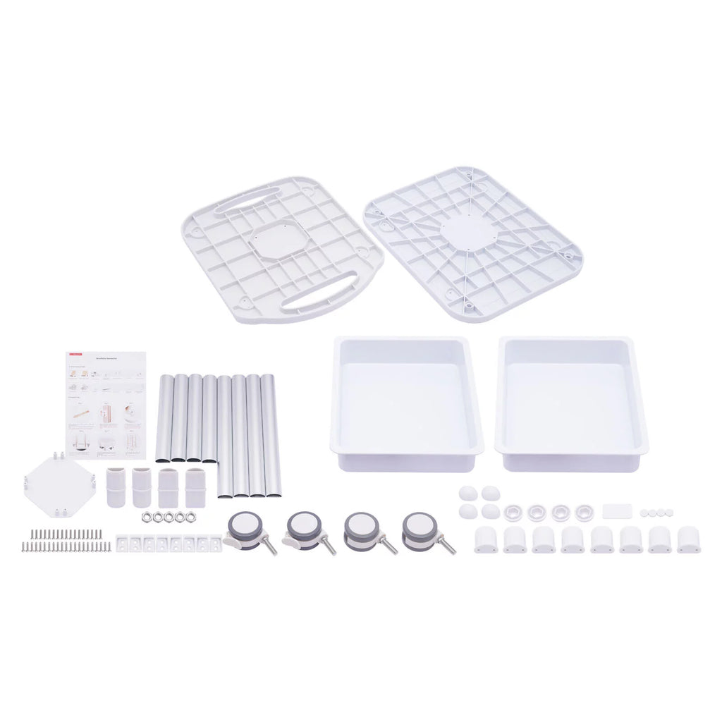 4 Layers Tray Rolling Cart with Wheels V700