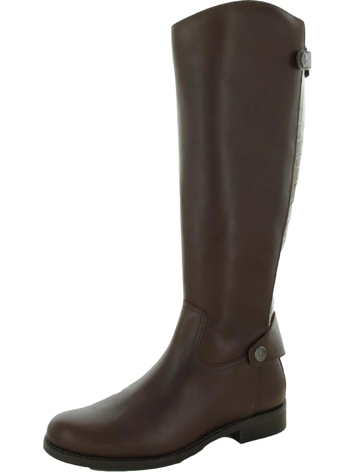 Brown Leather Knee High Boots D9111