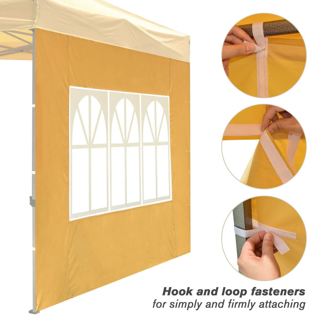UV30+ Privacy Window Sidewall for 10x10ft Canopy Camping 2 Pieces S70444