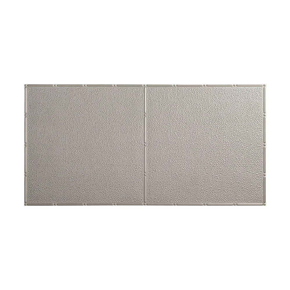 Decorative Vinyl Glue Up Ceiling Tile in Argent Silver (5 Pack) M33253