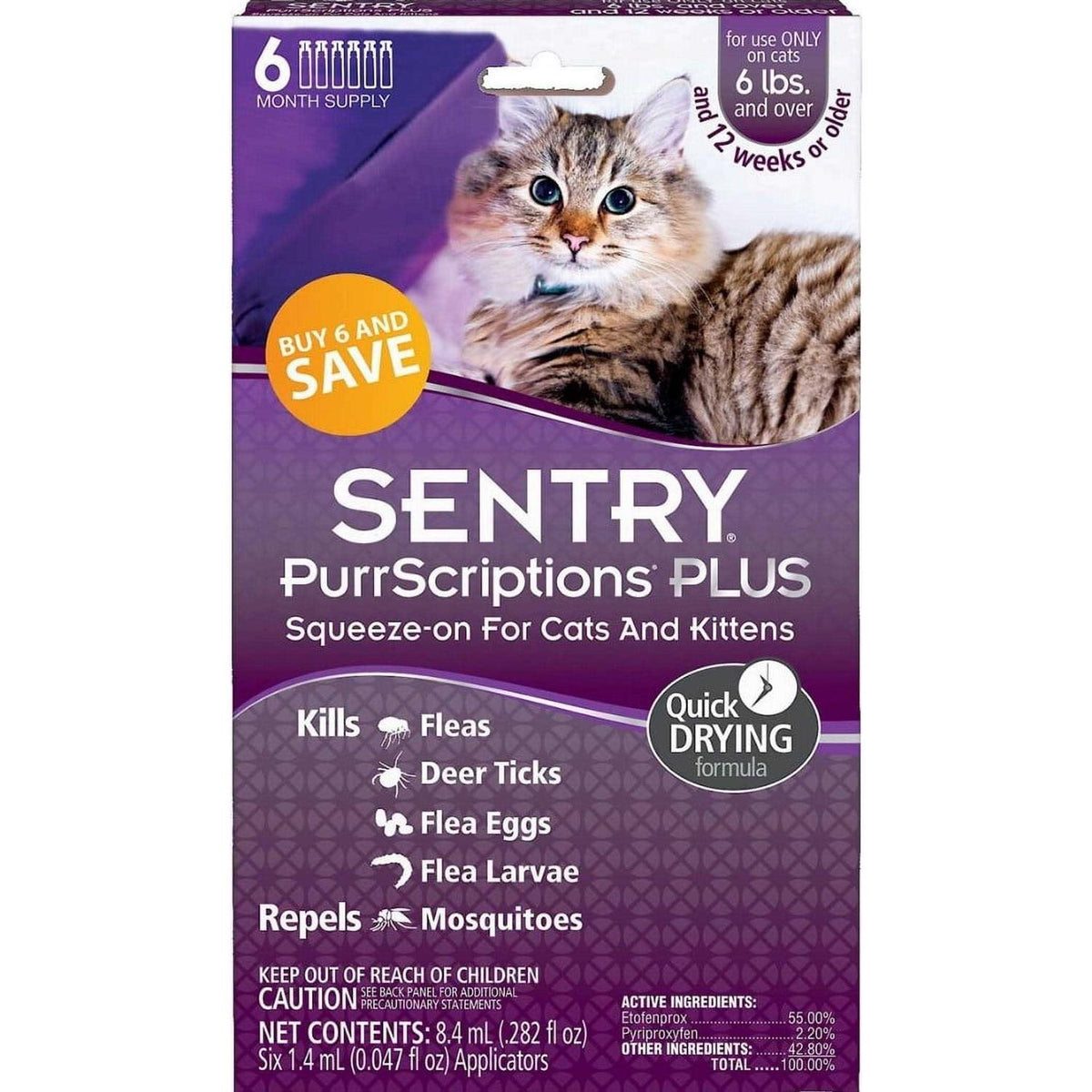 Flea & Tick Control for Cats & Kittens B95897
